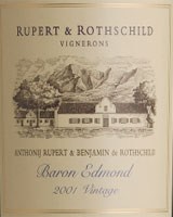 rupert & rothschild vignerons baron edmond, 2002